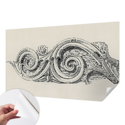 Tapeta fotograficzna z motywem ornamentu roślinnego