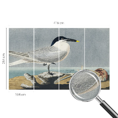 Tapeta fotograficzna z motywem ornitologicznym o eleganckim wzorze