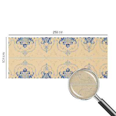 Fototapeta na ścianę z niebieskimi ornamentami