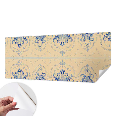 Fototapeta na ścianę z niebieskimi ornamentami
