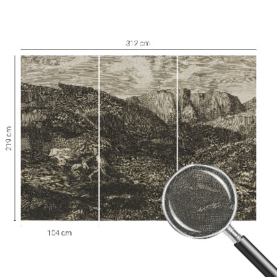 Tapeta fotograficzna z motywem górskiej podróży