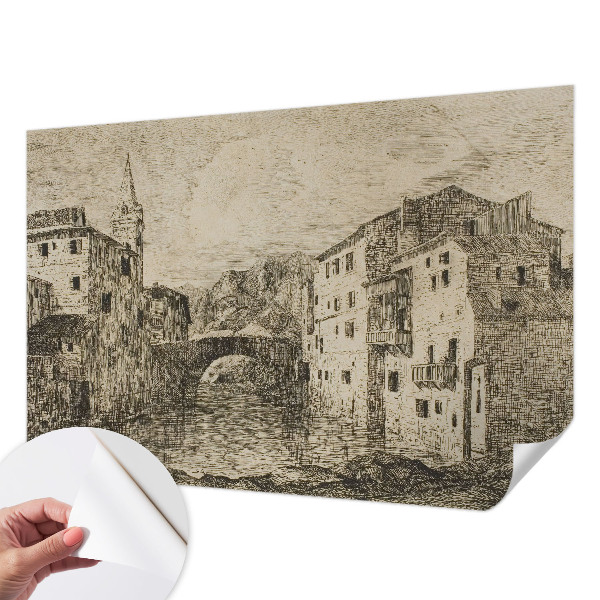 Tapeta fotograficzna samoprzylepna z motywem miejskiej panoramy
