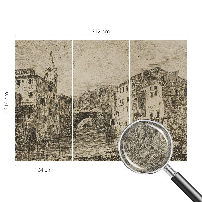 Tapeta fotograficzna samoprzylepna z motywem miejskiej panoramy