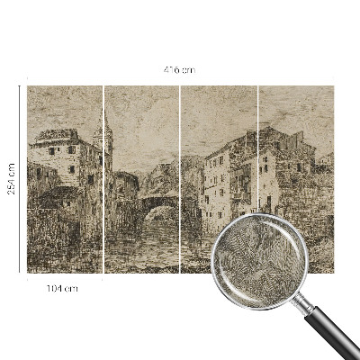Tapeta fotograficzna samoprzylepna z motywem miejskiej panoramy
