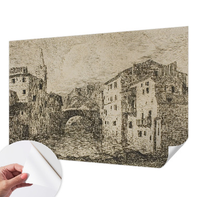Tapeta fotograficzna samoprzylepna z motywem miejskiej panoramy