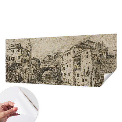 Tapeta fotograficzna samoprzylepna z motywem miejskiej panoramy
