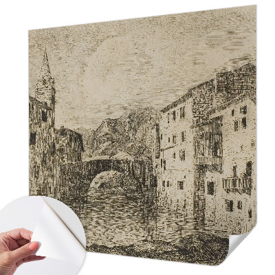 Tapeta fotograficzna samoprzylepna z motywem miejskiej panoramy