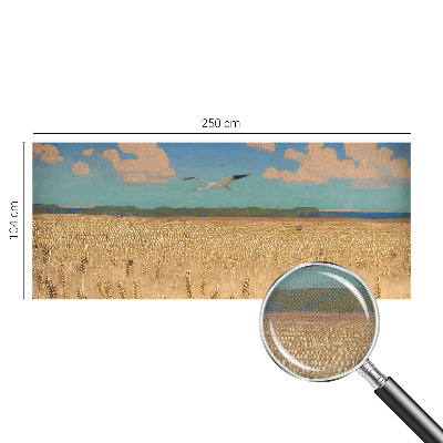 Fototapeta samoprzylepna do sypialni z motywem pszenicznego pola