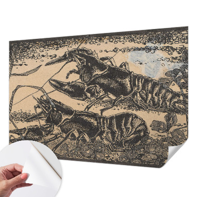 Fototapeta samoprzylepna z nadrukiem z motywem raków wodnych