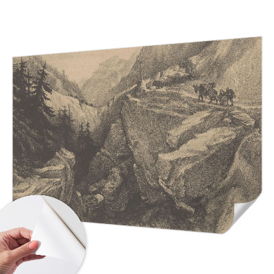Fototapeta samoprzylepna do sypialni z motywem malowniczych gór