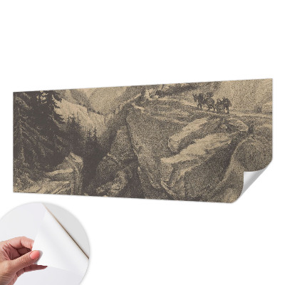 Fototapeta samoprzylepna do sypialni z motywem malowniczych gór