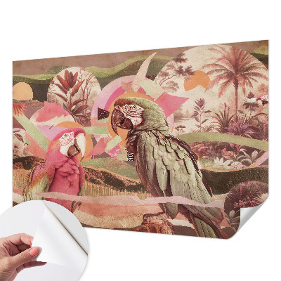 Nowoczesna fototapeta do salonu Tropikalne ptaki