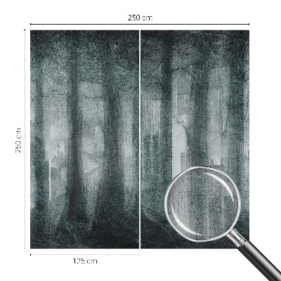 Tapeta fotograficzna z motywem tajemniczego lasu