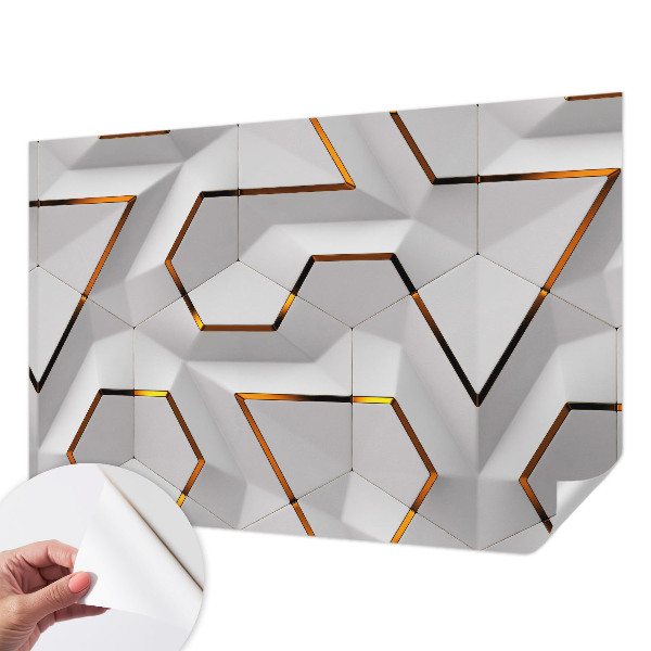 Tapeta fotograficzna samoprzylepna z motywem nowoczesnej geometrii