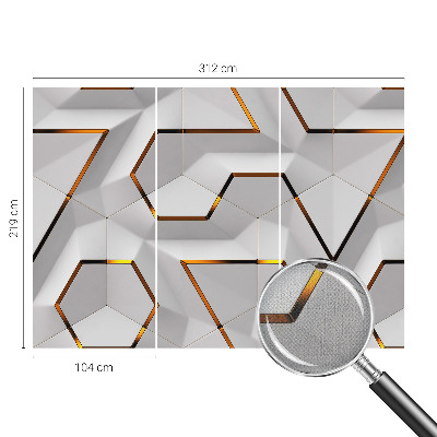 Tapeta fotograficzna samoprzylepna z motywem nowoczesnej geometrii