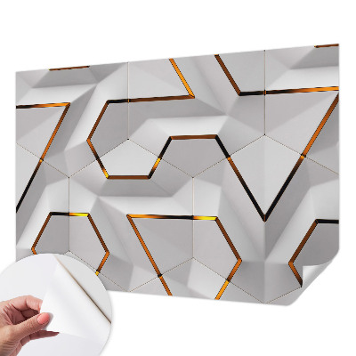 Tapeta fotograficzna samoprzylepna z motywem nowoczesnej geometrii