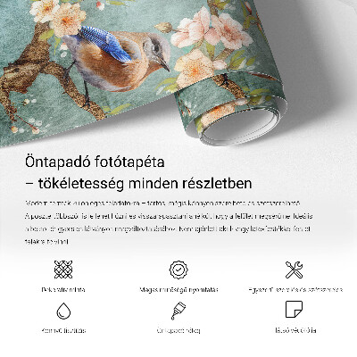 Fototapeta samoprzylepna z nadrukiem z motywem kwiatowym w eleganckiej odsłonie