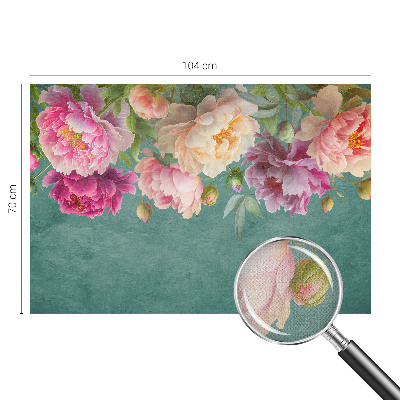 Tapeta fotograficzna samoprzylepna z motywem kwiatowym w eleganckim stylu