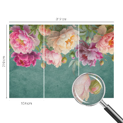 Tapeta fotograficzna samoprzylepna z motywem kwiatowym w eleganckim stylu