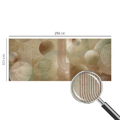 Nowoczesna fototapeta do salonu z geometrycznym wzorem