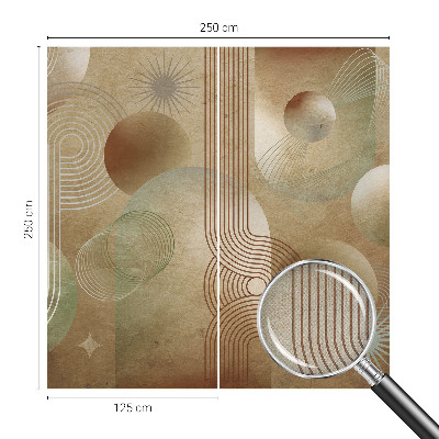 Nowoczesna fototapeta do salonu z geometrycznym wzorem