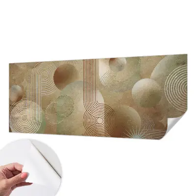 Nowoczesna fototapeta do salonu z geometrycznym wzorem