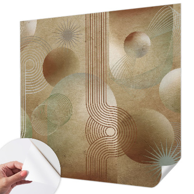 Nowoczesna fototapeta do salonu z geometrycznym wzorem