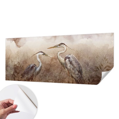 Dekoracyjna fototapeta na ścianę z motywem eleganckich ptaków