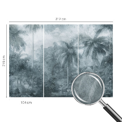 Tapeta fotograficzna z motywem tropikalnej roślinności