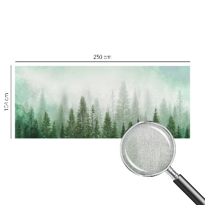 Fototapeta samoprzylepna z nadrukiem z motywem wilka w leśnej scenerii