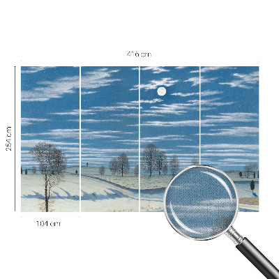 Tapeta fotograficzna z zimowym pejzażem