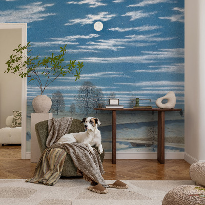Tapeta fotograficzna z zimowym pejzażem