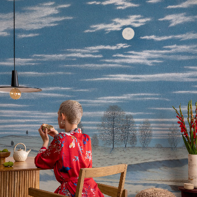 Tapeta fotograficzna z zimowym pejzażem