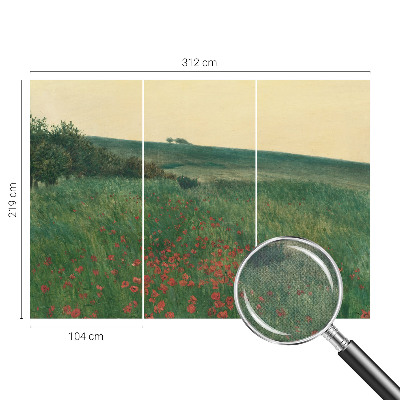 Tapeta fotograficzna samoprzylepna z motywem makowych pól