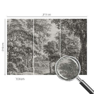 Tapeta fotograficzna samoprzylepna z motywem leśnej scenerii