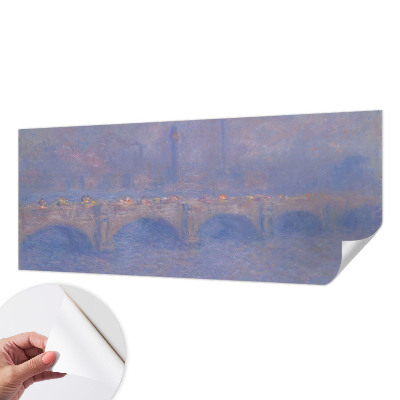 Fototapeta samoprzylepna do sypialni z motywem niebieskiego mostu