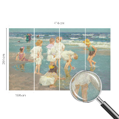 Tapeta fotograficzna samoprzylepna z motywem plażowego dzieciństwa