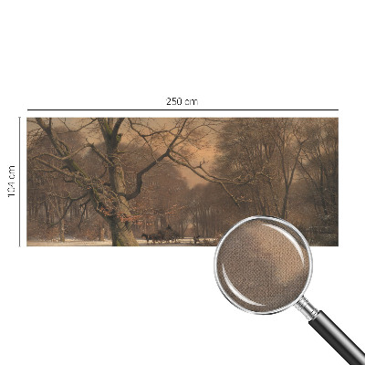 Nowoczesna fototapeta do salonu z motywem zimowego pejzażu