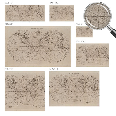 Dekoracyjna fototapeta na ścianę Dekoracyjna fototapeta na ścianę Stara mapa