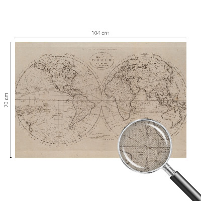 Dekoracyjna fototapeta na ścianę Dekoracyjna fototapeta na ścianę Stara mapa