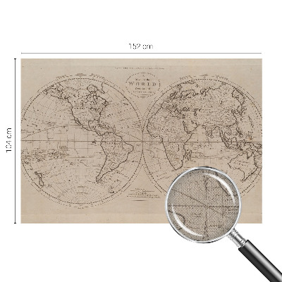 Dekoracyjna fototapeta na ścianę Dekoracyjna fototapeta na ścianę Stara mapa