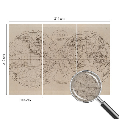 Dekoracyjna fototapeta na ścianę Dekoracyjna fototapeta na ścianę Stara mapa