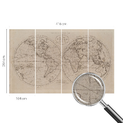Dekoracyjna fototapeta na ścianę Dekoracyjna fototapeta na ścianę Stara mapa