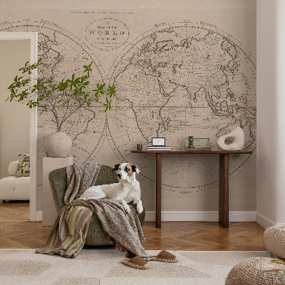 Dekoracyjna fototapeta na ścianę Dekoracyjna fototapeta na ścianę Stara mapa