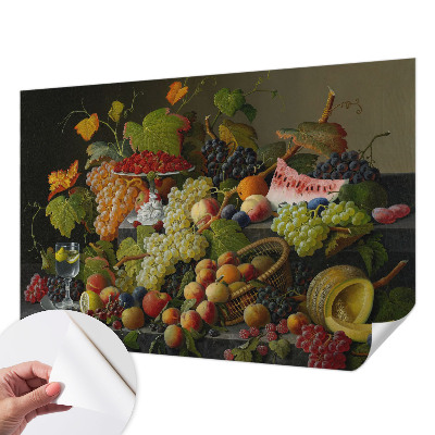 Dekoracyjna fototapeta na ścianę z motywem owocowej kompozycji