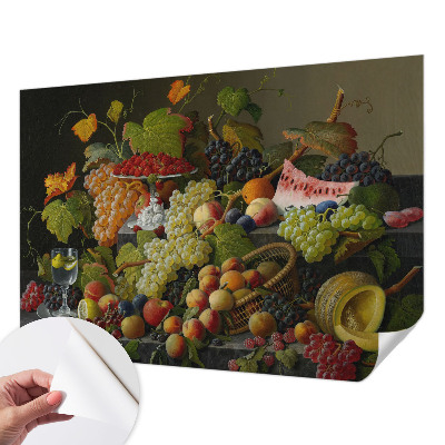 Dekoracyjna fototapeta na ścianę z motywem owocowej kompozycji