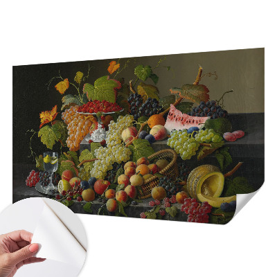 Dekoracyjna fototapeta na ścianę z motywem owocowej kompozycji