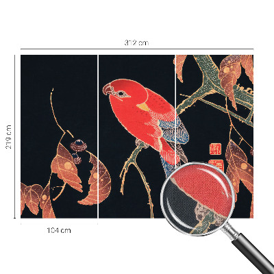 Tapeta fotograficzna samoprzylepna z motywem egzotycznego ptaka