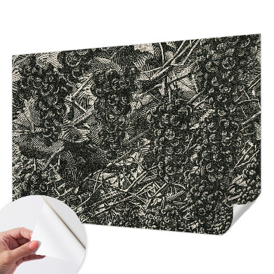 Nowoczesna fototapeta do salonu z nadrukiem w motyw winogron