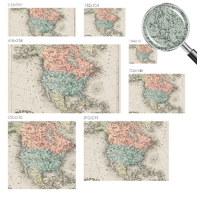 Fototapeta na ścianę Fototapeta na ścianę Historyczna mapa